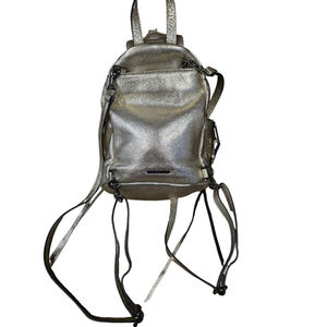 Women's Rebecca Minkoff Julian Mini Metallic Backpack Gold